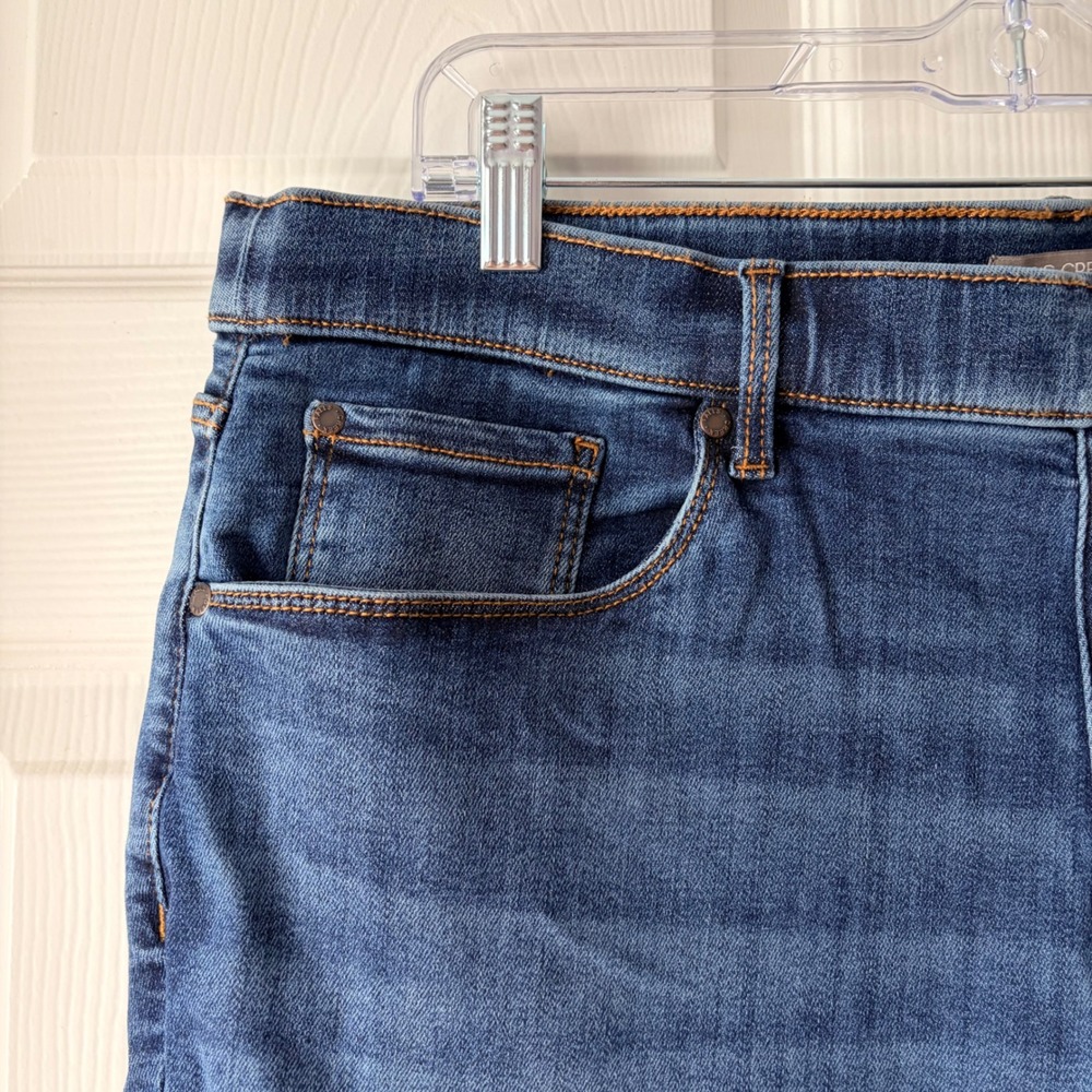 Falls Creek Womens Plus 1X Pull On Bootcut Jeans Dark Wash Blue Denim NWT - Picture 2 of 7